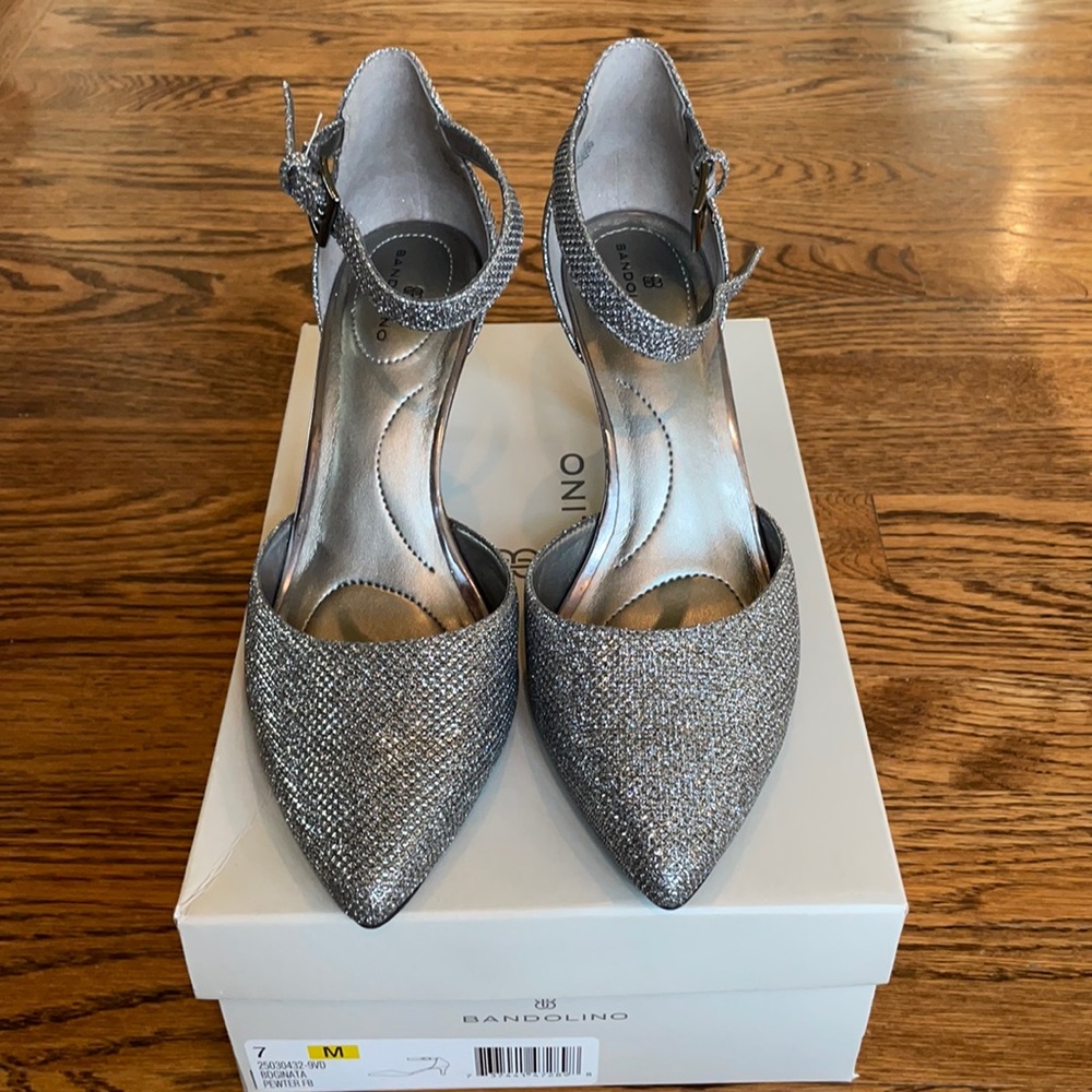 Bandolino Ginata Pewter Ankle Pumps